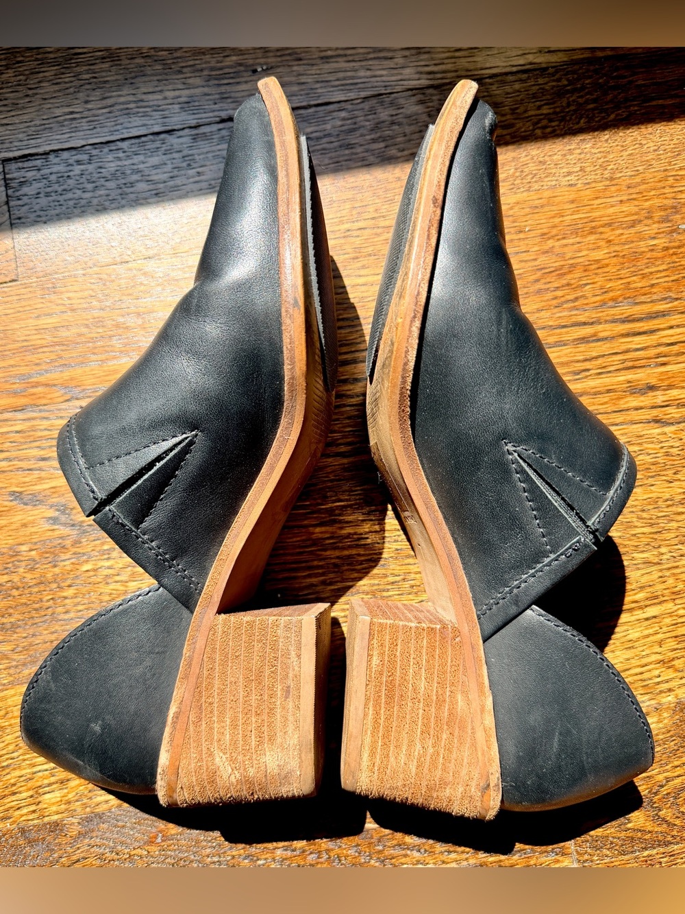 Madewell The Brady Lowcut Bootie – Size 7, True Black - Picture 4 of 6